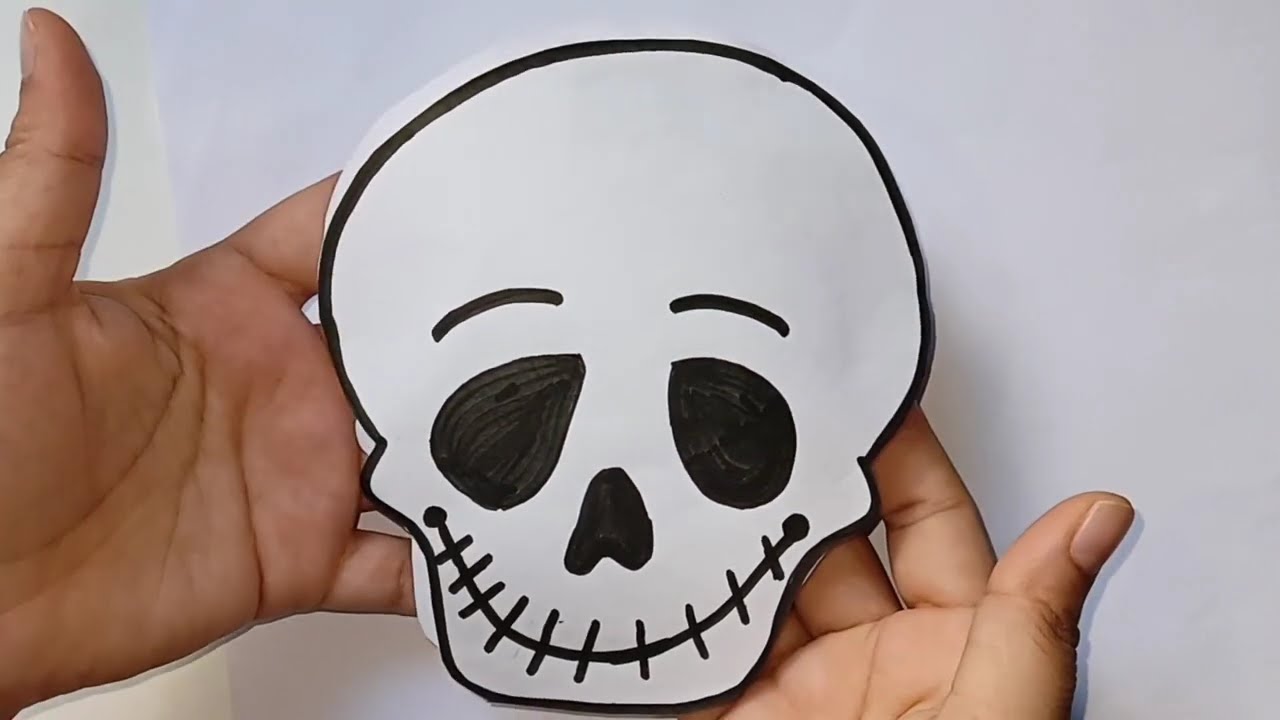 DIY Paper Skeleton – Fun & Spooky Craft Idea👻💀