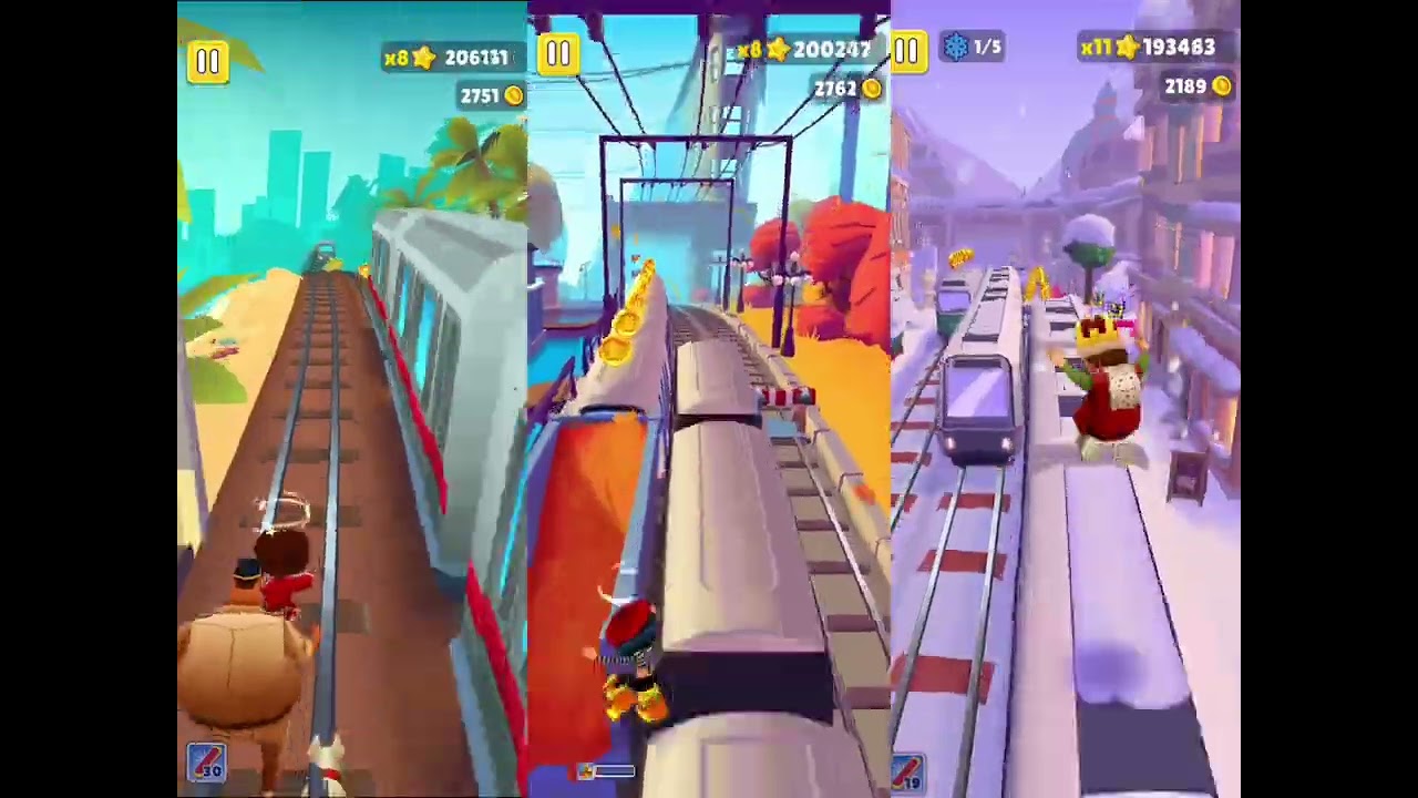 Subway Surfers: 2022 Mumbai 🆚 2024 Vancouver 🆚 2026 Winter Xtreme|| Who Is Your Favourite ⁉️