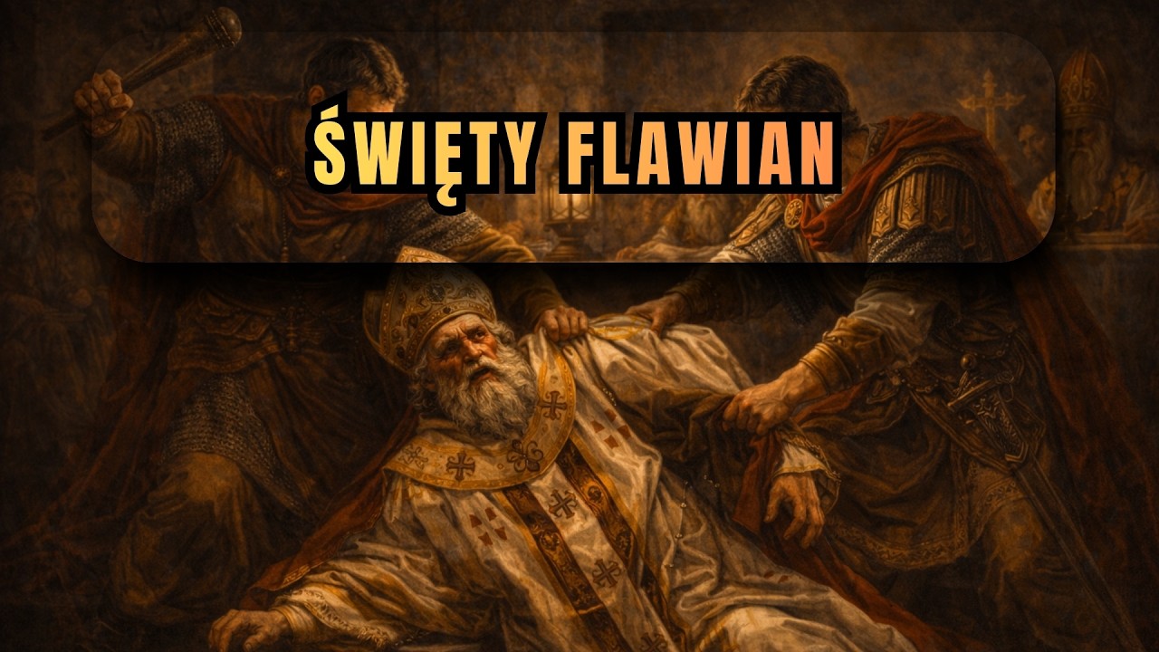 Pobity na soborze i wygnany za prawdę wiary - św. Flawian (17 lutego)