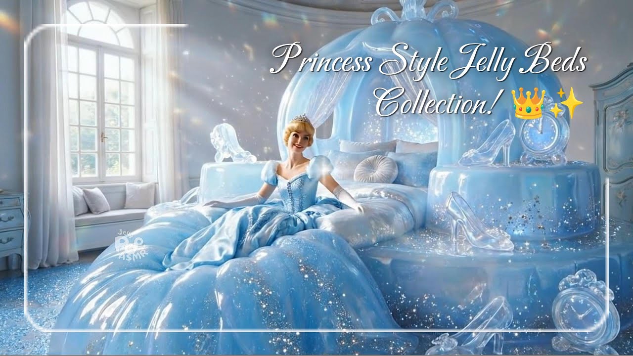 Princess Style Jelly Beds Collection! 👑✨#Princess #Fairytale #Dreamy #JellyBed #ASMR  #Satisfying
