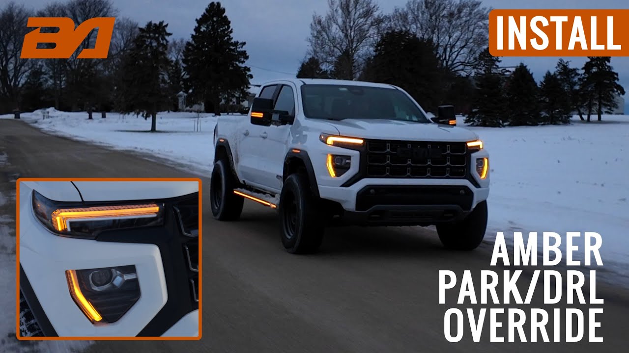 Модификация Boost Auto Amber DRL/Park Light Override | Инструкция по установке для GMC Canyon 202...