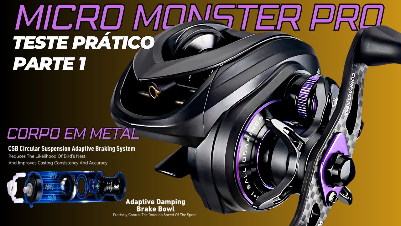 Carretilha KINGDOM MICRO MONSTER PRO é boa? TESTE DE ARREMESSO PARTE 1