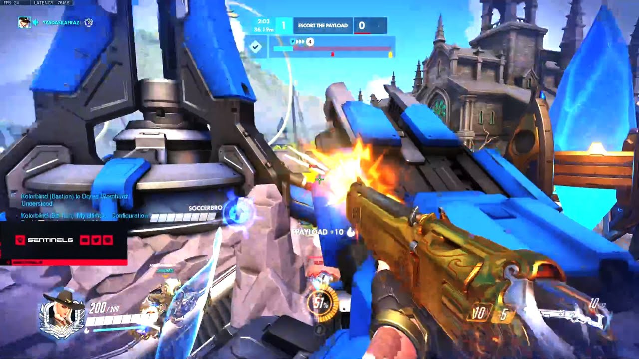 Surefour Top 500 Ashe gameplay - Overwatch Season 27