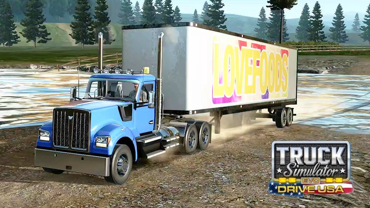 Kenworth w990 Delivering fruits to the factory | Truck Simulator Drive USA EVO 