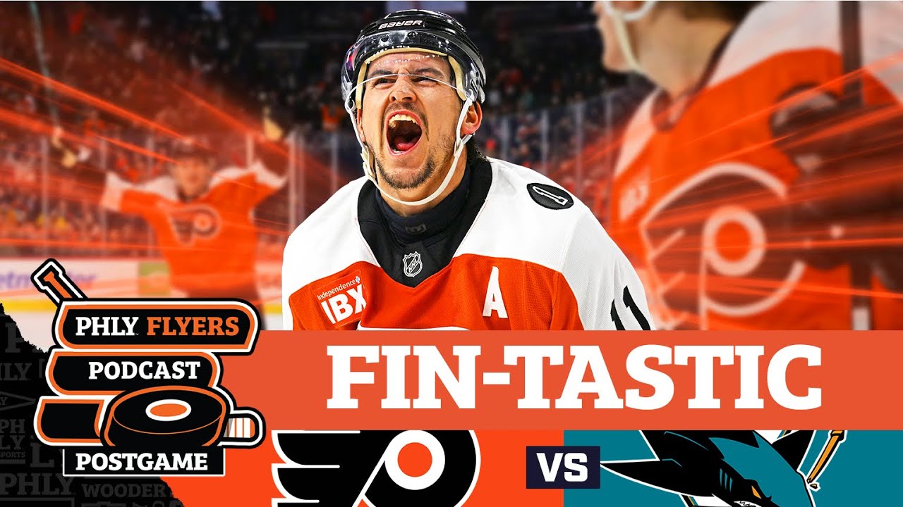 Dan Vladar & Travis Konecny STAR in Flyers win over Celebrini&rsquo;s Sharks | PHLY Flyers Postgame
