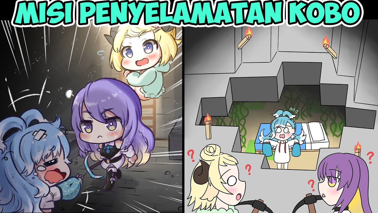 Watame & Moona, Misi Penyelamatan Kobo di Minecraft