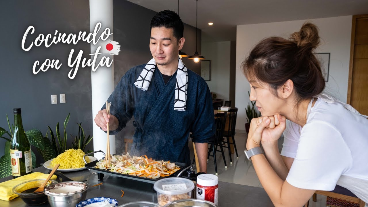 YAKISOBA con Chef Japones @Cocina Japonesa con Yuta ㅣCocinando con Yunta