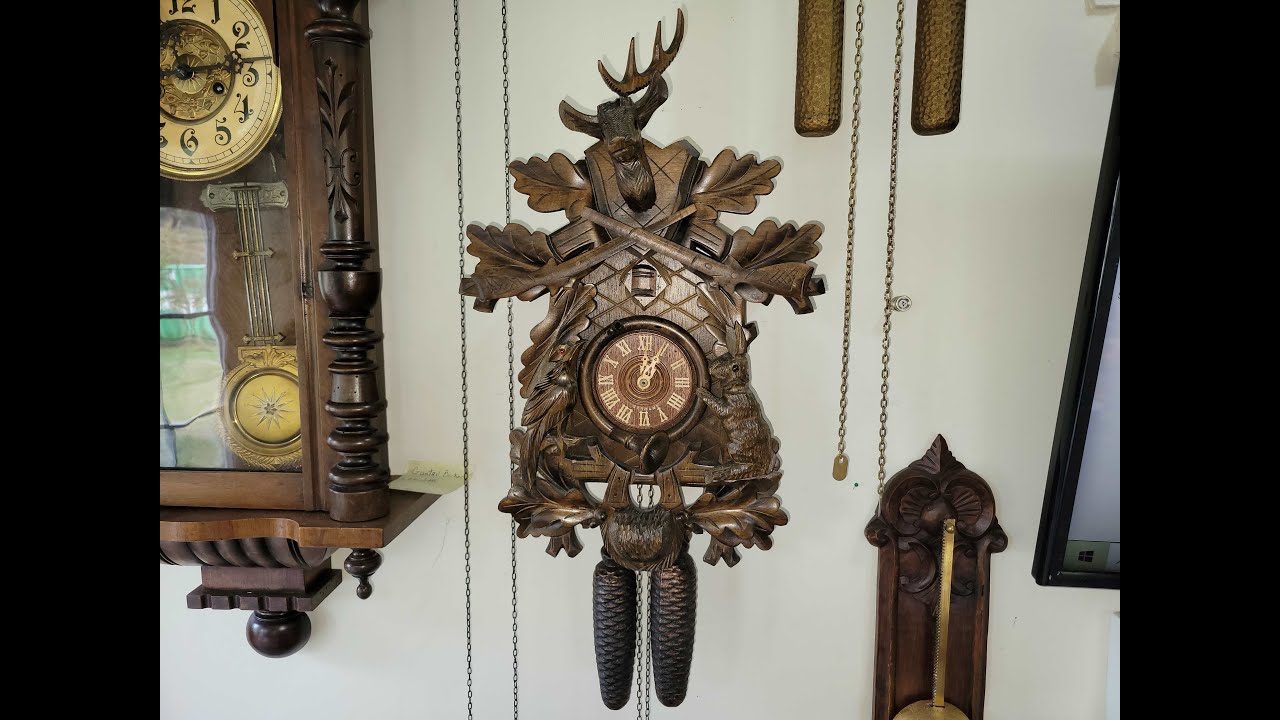 1969 E  Schmeckenbecher Black Forest Cuckoo Clock Repair and Oiling
