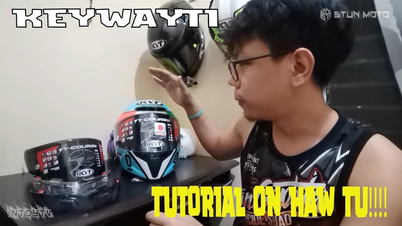 Installing KYT TT-Course Dark Smoke Lens (Detailed)