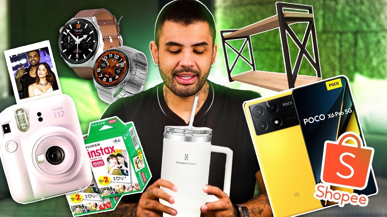 CHEGARAM AS COMPRAS DA SHOPEE!!!!