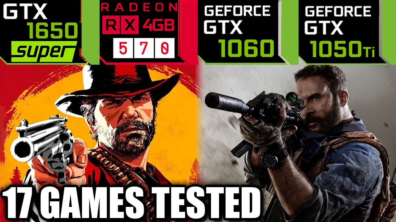 GTX 1650 SUPER vs RX 570 vs GTX 1060 vs GTX 1050 ti - 17 Games Tested - Late 2019