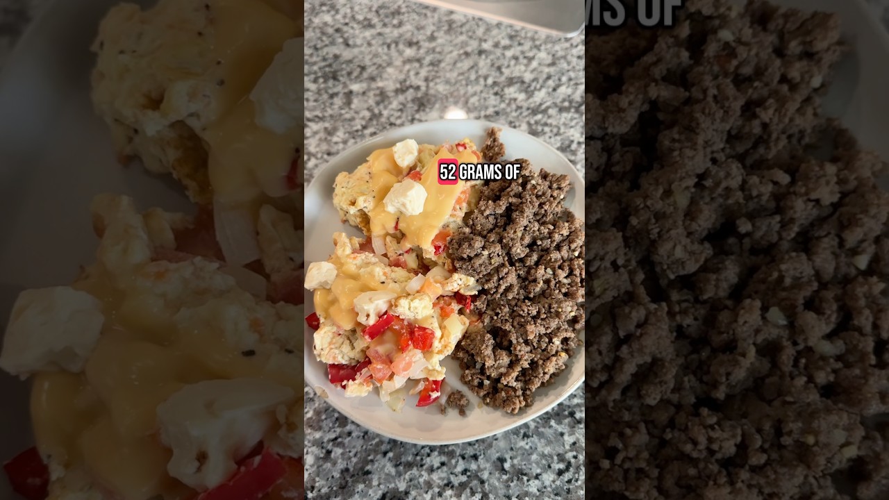 High protein meals = 52 grams of protein, 427 calories! #highprotein #mealprep