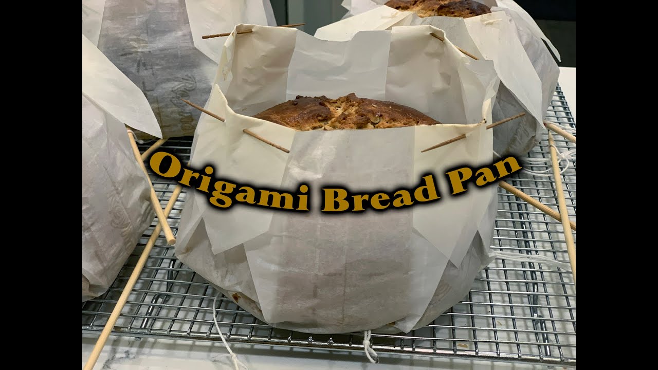 Paper Bread Pan or Bread Mold - Origami with Parchment Paper