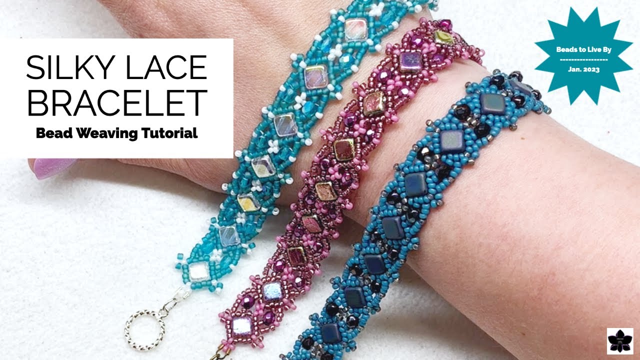 How to: Silky Lace Beaded Bracelet Tutorial