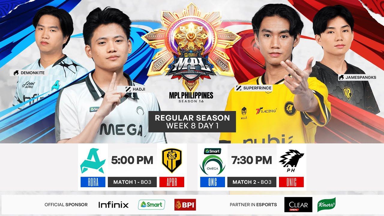 🔴 LIVE | MPL PH S16 | FILIPINO - Week 8 Day 1