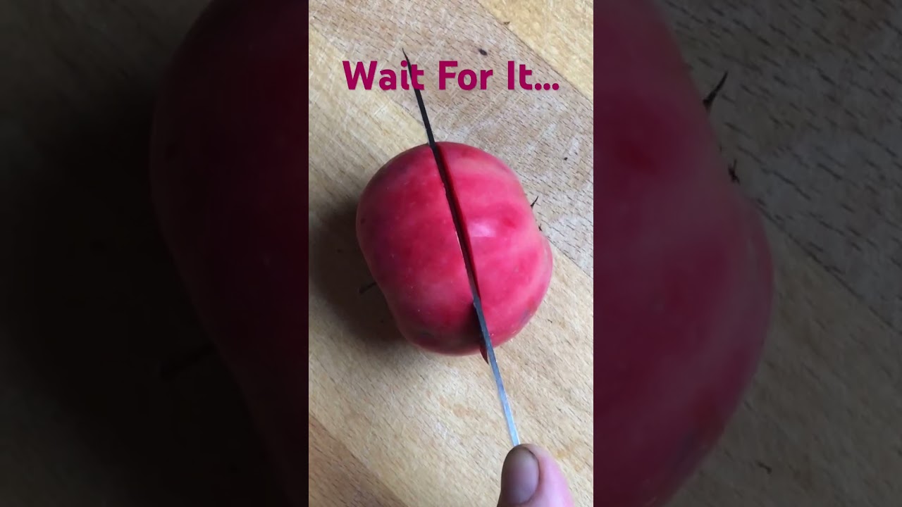 Not an Ordinary Apple&hellip;  #apple #waitforit #fruit #red apple #strangefruit