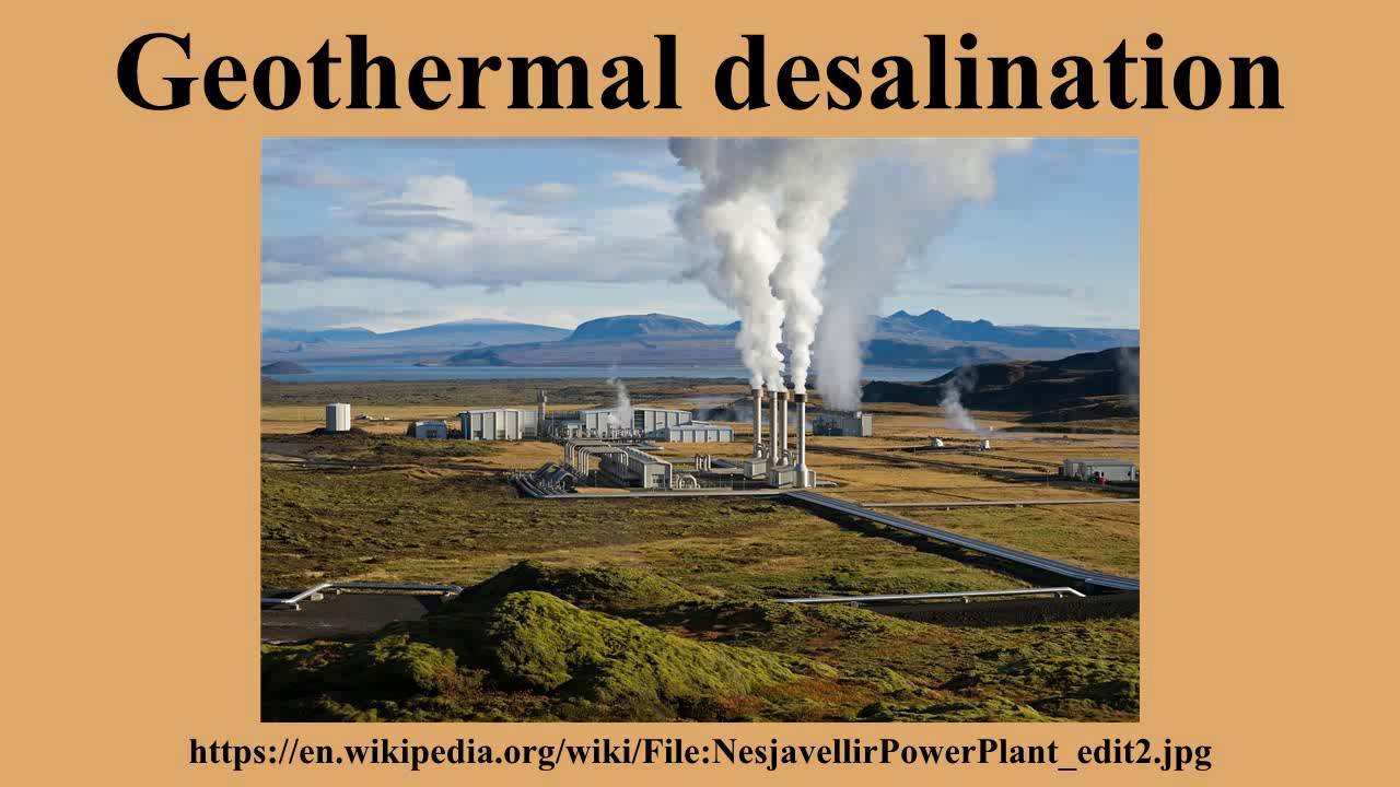 Geothermal desalination