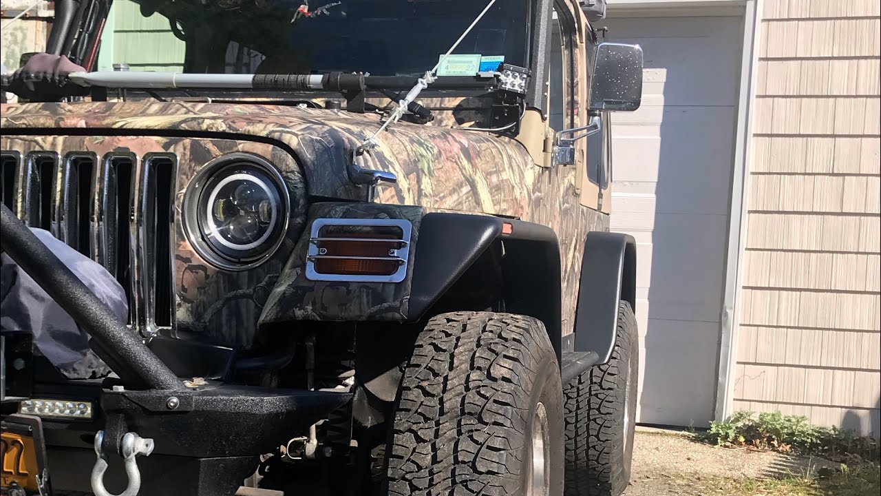 Jeep Wrangler TJ Fender Flare Install! / Tidal Flat Style Flares.
