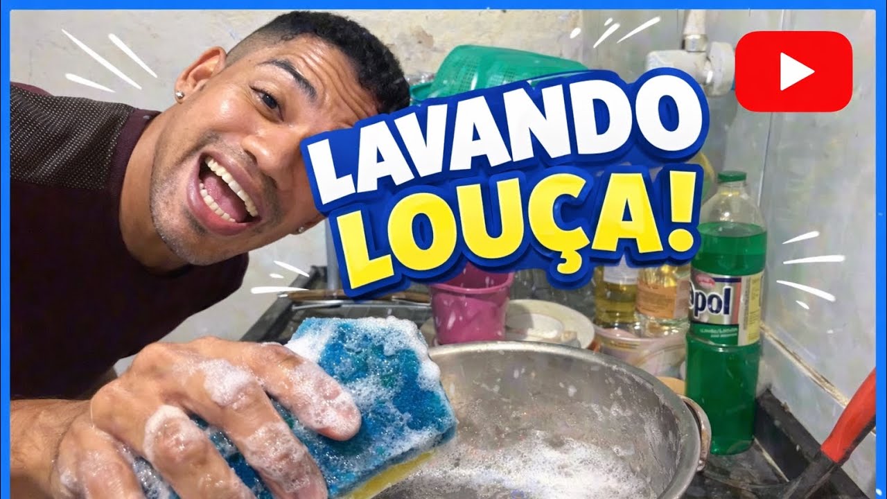 VLOG LAVANDO LOUÇA PODRE DE UMA SEMANA!