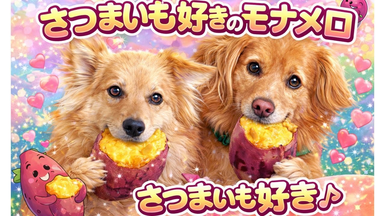 【モナメロ動画】さつまいも#犬#かわいい#わんこ #激カワ#cutedog