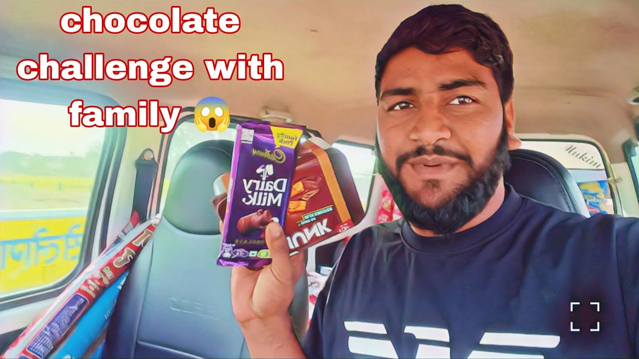 Chocolate challenge with family 😱 ll first time 