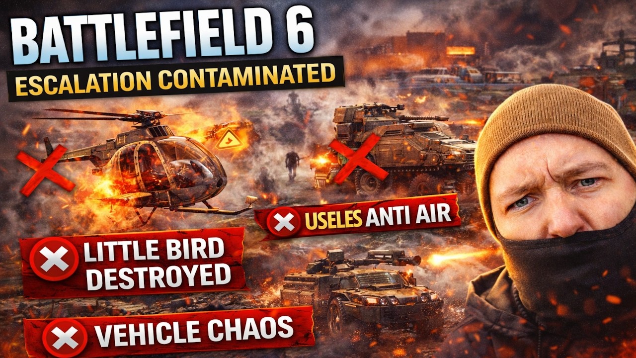 Battlefield 6 Escalation Contaminated – Little Bird Destroyed, Useless Anti Air & Vehicle Chaos