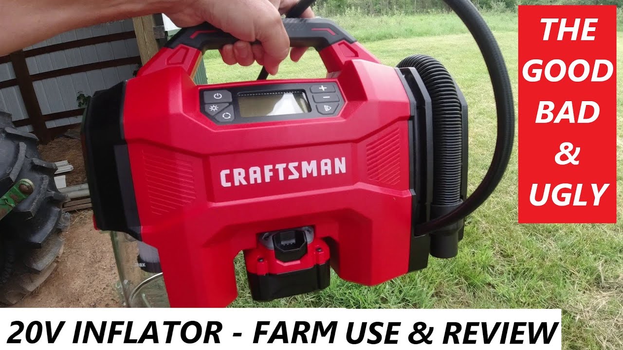 Craftsman 20V Inflator - A Good Idea - Farm Use & Review