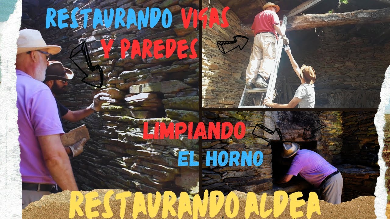 Restaurando Aldea Abandonada 🏡 : #17 🧹 Renovaci&oacute;n R&uacute;stica: Horno, Vigas Restauradas