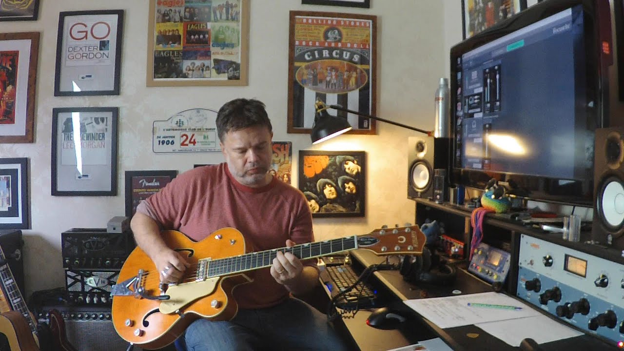 Gretsch Brian Setzer 6120 Smoke Signature....first play...