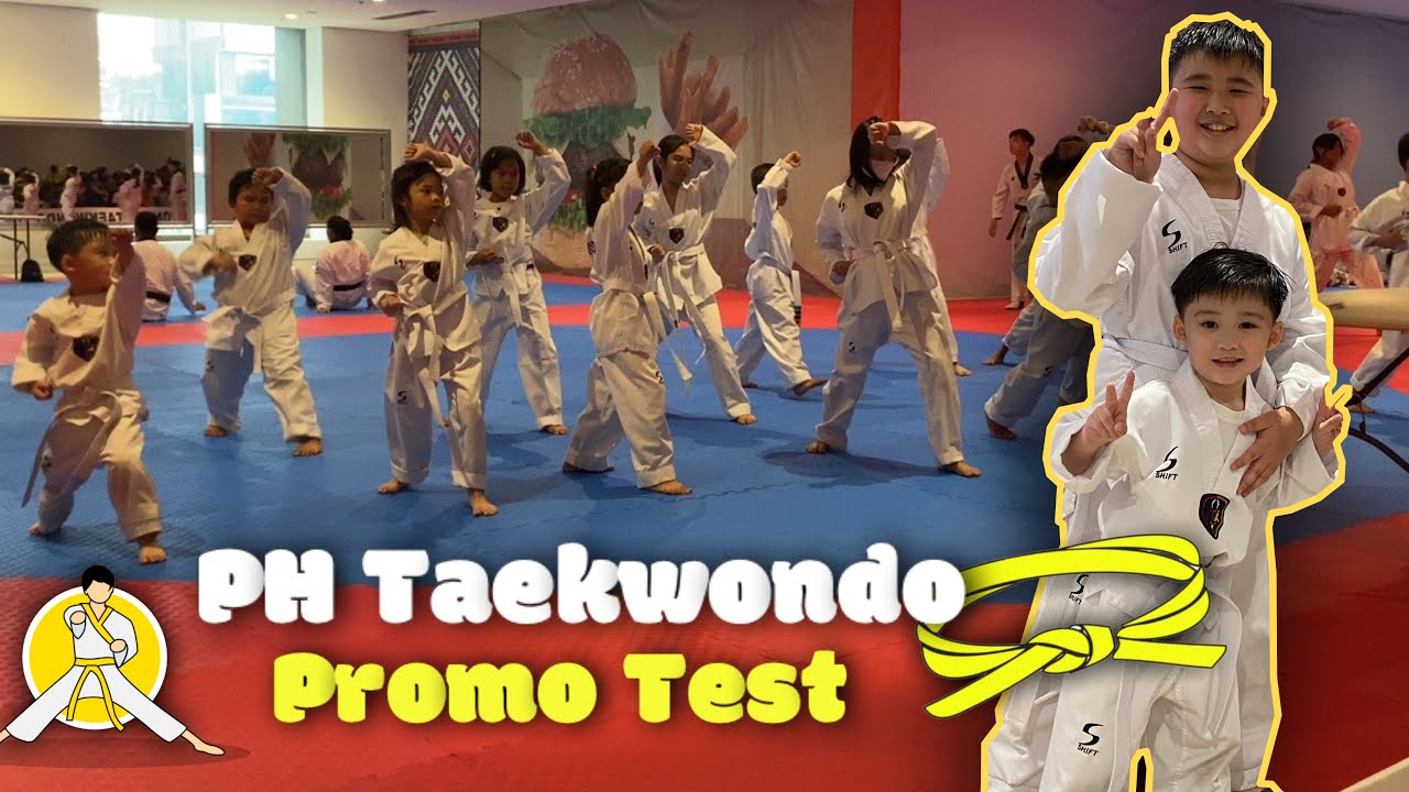 TAEKWONDO WHITE BELT PROMO TEST OF STEWIE AND STEVIE | YELLOW BELTER  NA SILA!