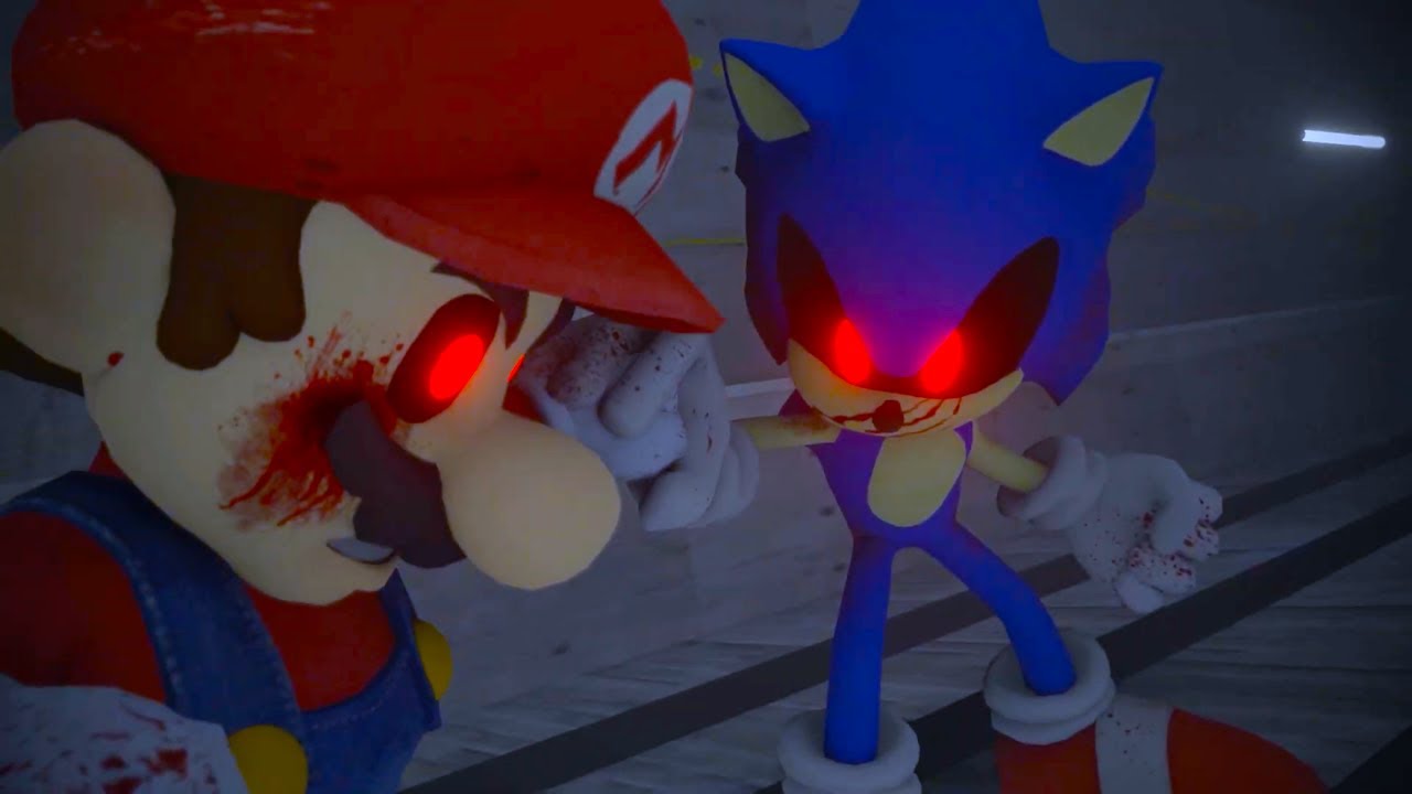 SONIC.EXE против MARIO.EXE! (Марио против Соника, Эпическая 3D-анимация)