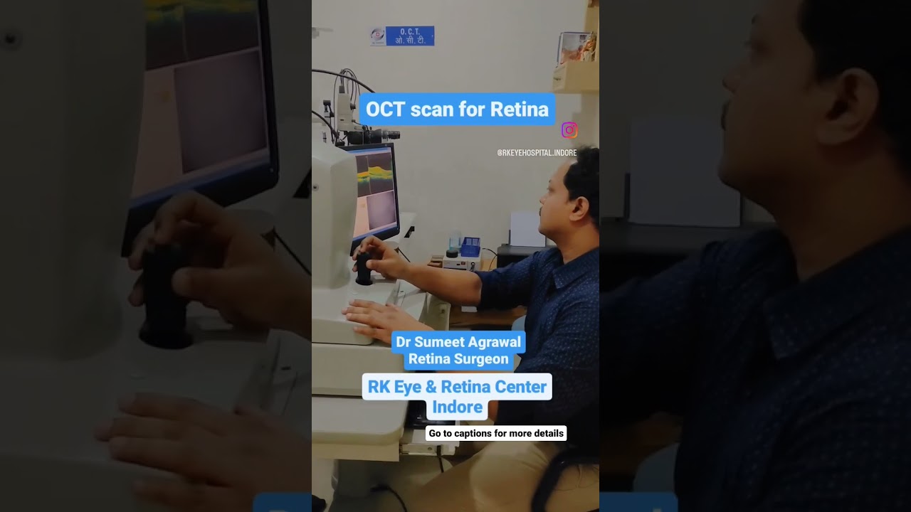 OCT scan of the retina takes just a few seconds to give incredible details of the retina.