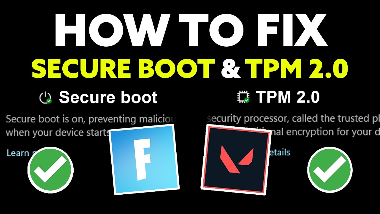 How To Enable Secure Boot & TPM 2.0 (100% Works)