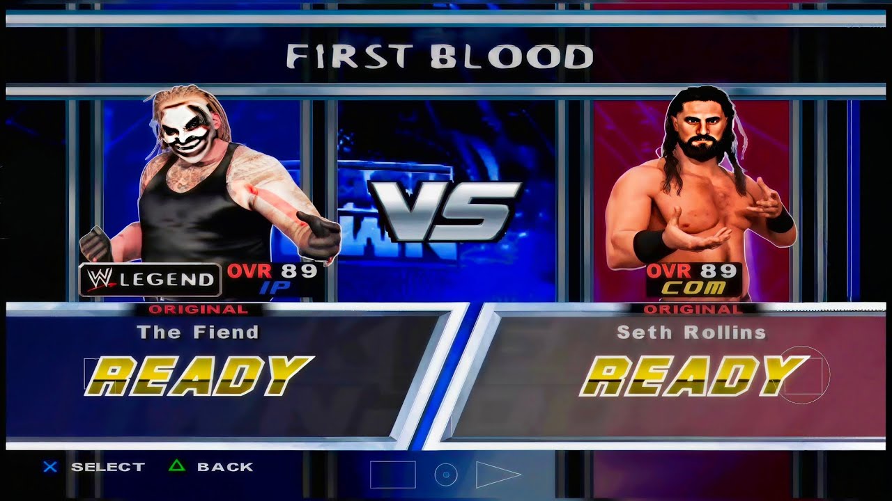 The Fiend "Bray Wyatt" Vs Seth Rollins First Blood Match | WWE Here Comes The Pain Mode All Stars |