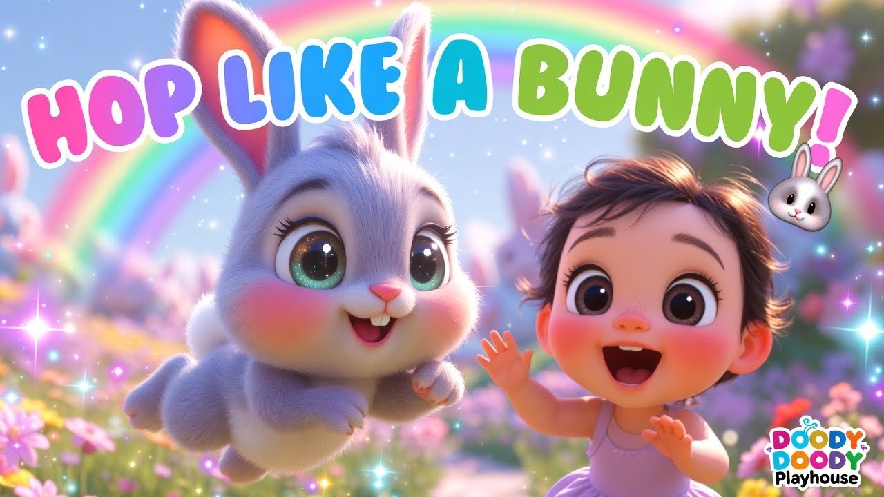 Hop Like a Bunny! 🐰🎶 Kids Dance & Action Song | @DoodyDoodyPlayhouse 