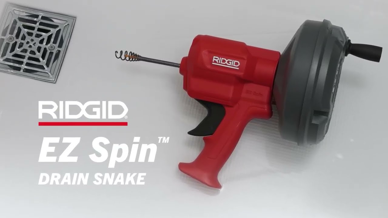 Introducing the EZ SPIN™ Drain Snake by RIDGID
