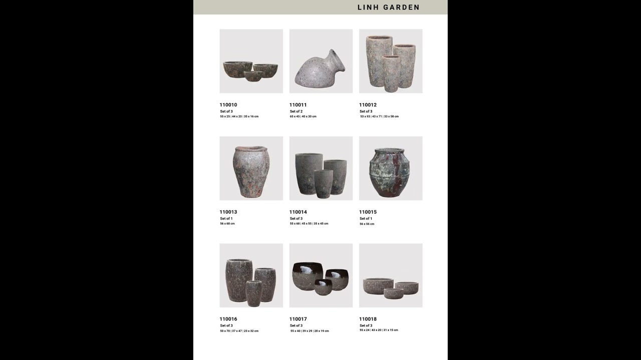 Linh garden catalog #pottery #gardencenter #outdoors #factory