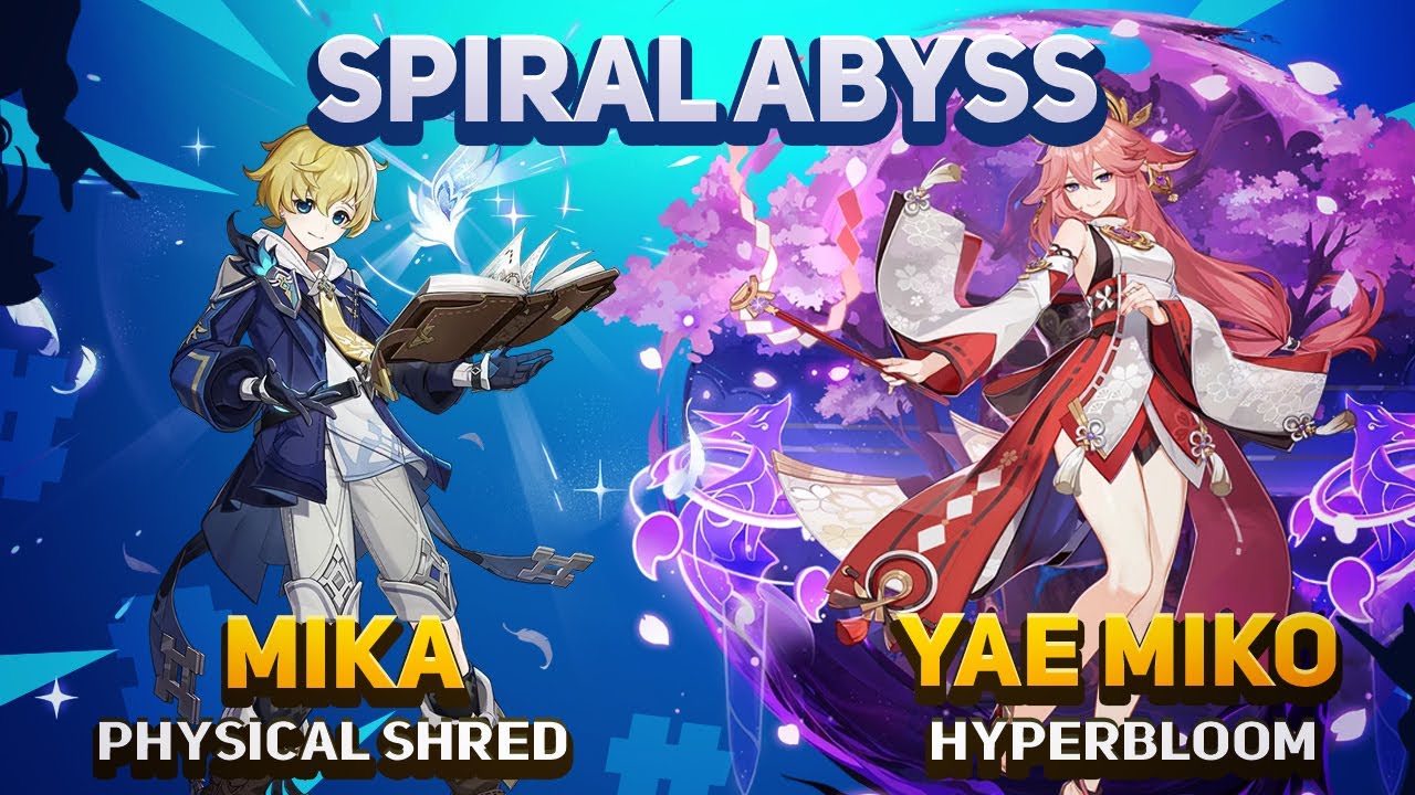 Mika Physical Shred & Yae Miko Hyperbloom &bull; Genshin Impact Abyss 3.5 - Floor 12 9 Stars