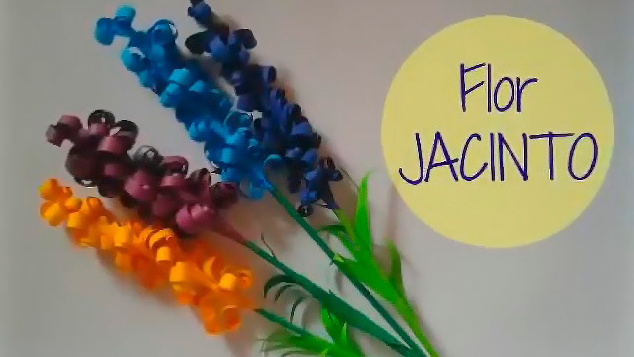 Flores de papel Jacinto 🌼 Decoración de Cuarto! 🌷DIY Paper Hyacinth Flowers