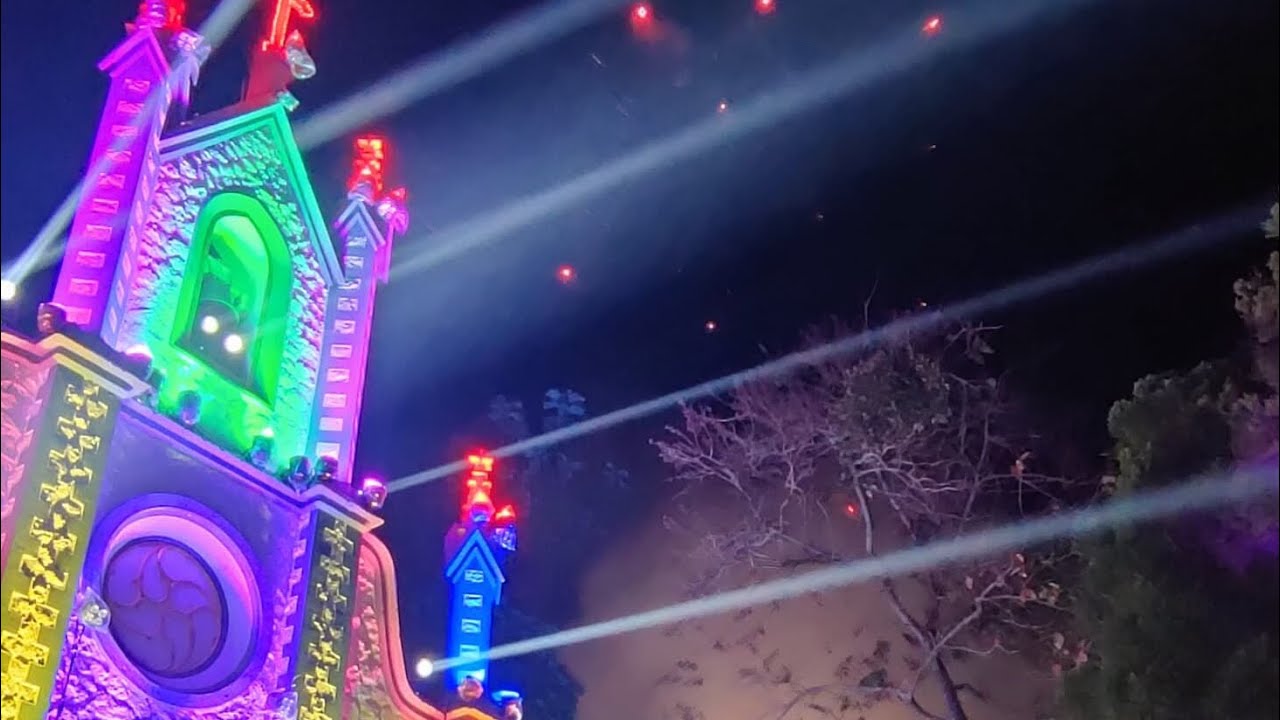 DJ music Light show|ലൂർദ് മാതാ പള്ളി ചെറിയനാട് 🔥✨👌