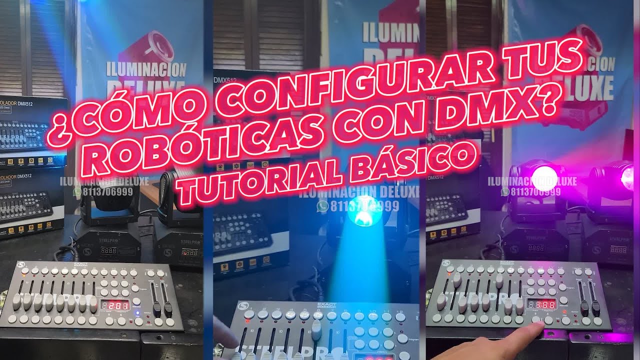 Nuevamente un tutorial básico de cómo utilizar una consola DMX 😎
