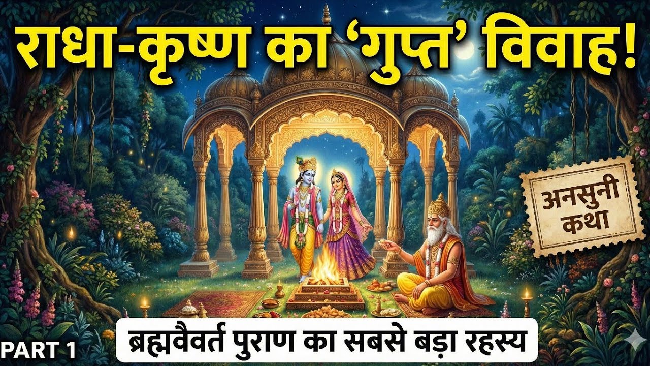 🔥Radha Krishna Vivah in Bhandirvan | कान्हा और राधा की शादी का सच | Damodar Leela