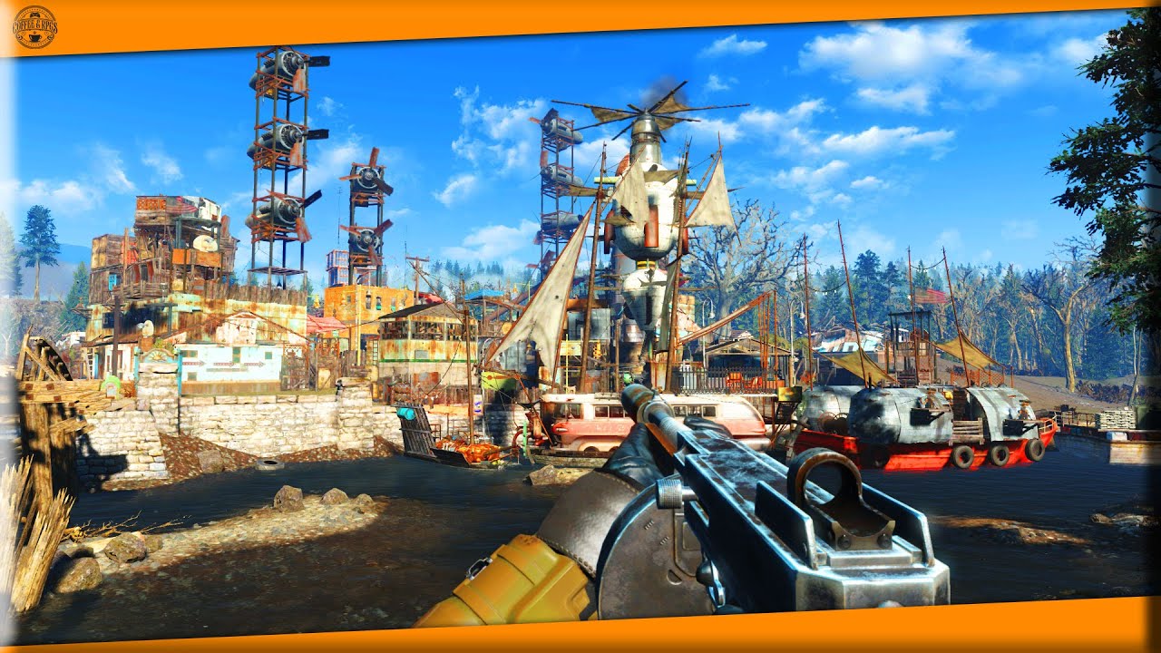 LORE FRIENDLY Fallout 4 Sanctuary Tour - Sim Settlements 2 , Part 2!