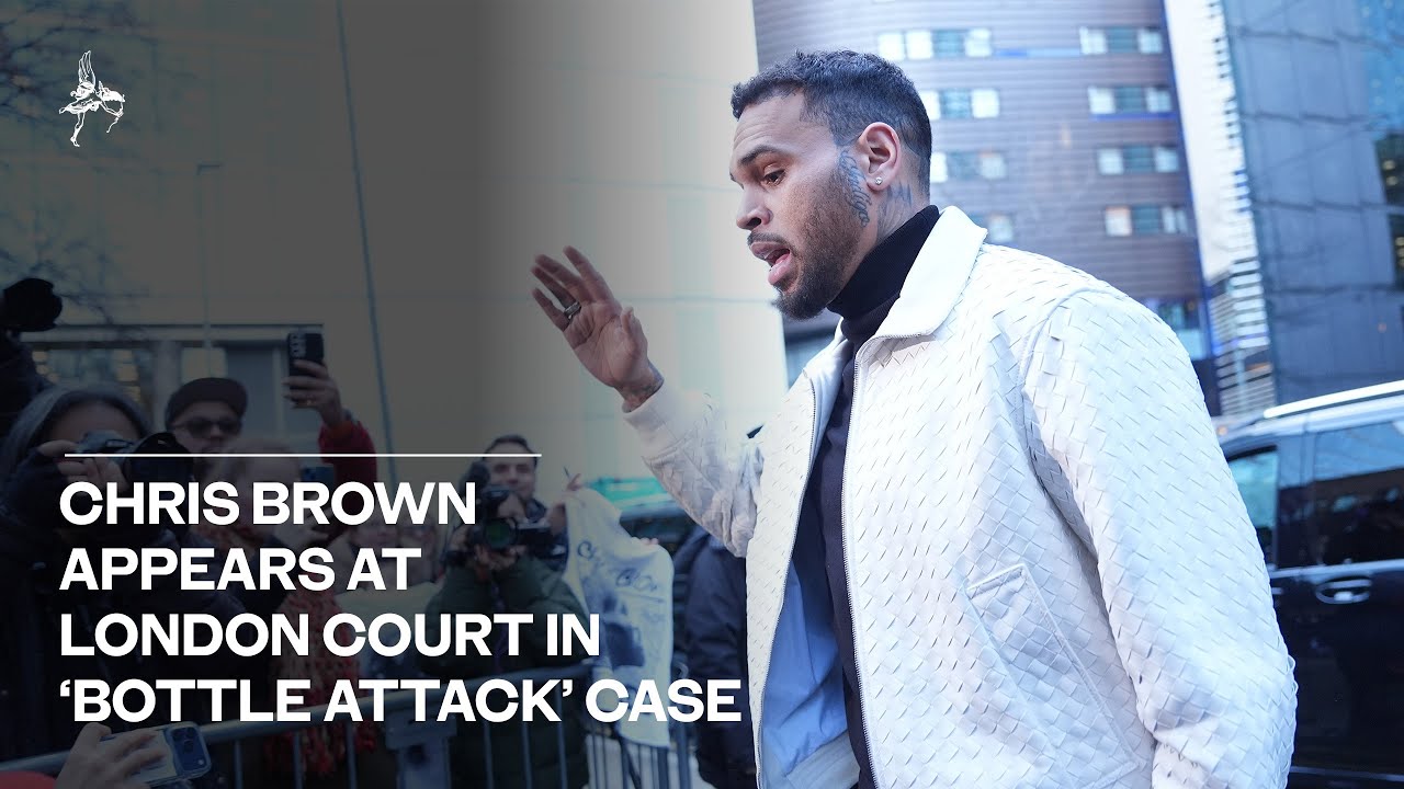 Chris Brown appears at London court in &lsquo;bottle attack&rsquo; case