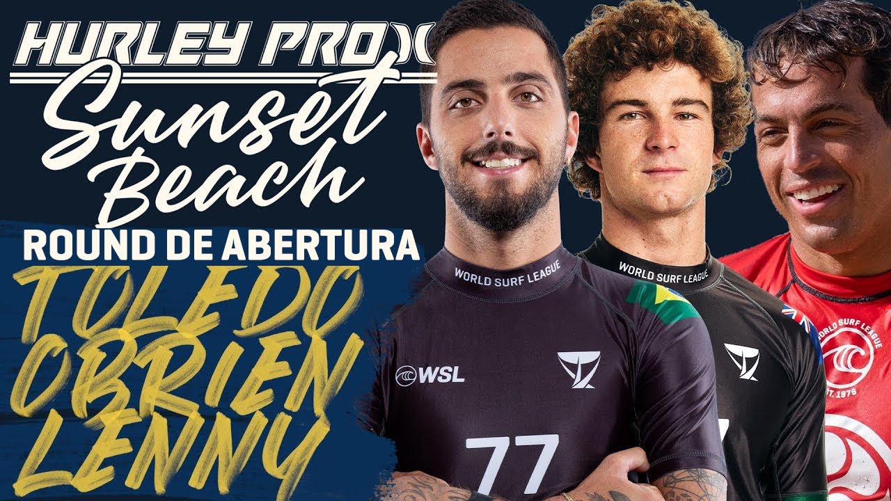 Filipe Toledo x Kai Lenny x Liam O'Brien - Round de Abertura | Hurley Pro Sunset Beach 2023