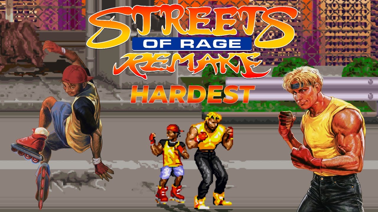 Streets Of Rage Remake V5.2 - Mod - The Hydra - Axel SOR3 & Skate SOR3 - Playthrough (Hardest)