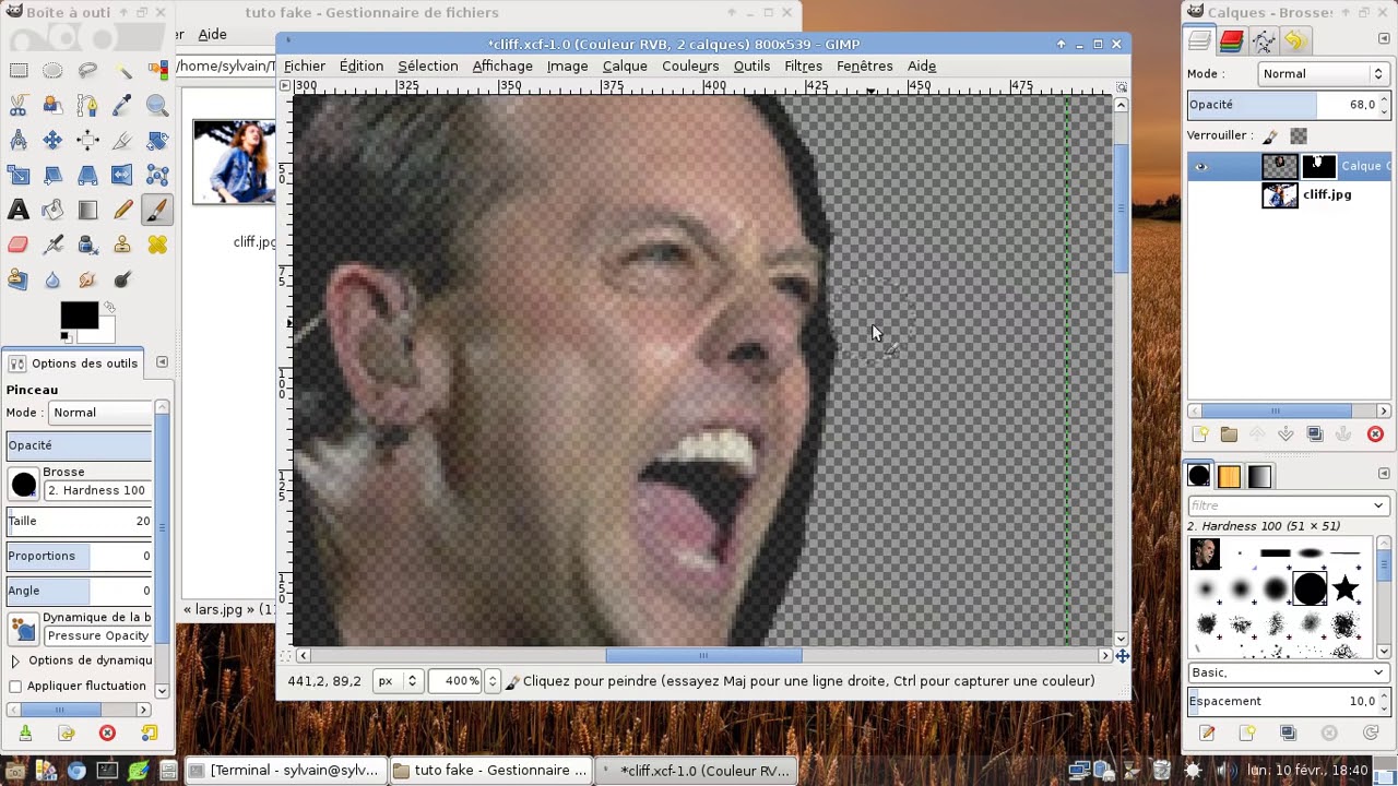 GIMP - Truquer une photo en remplaçant un visage avec GIMP