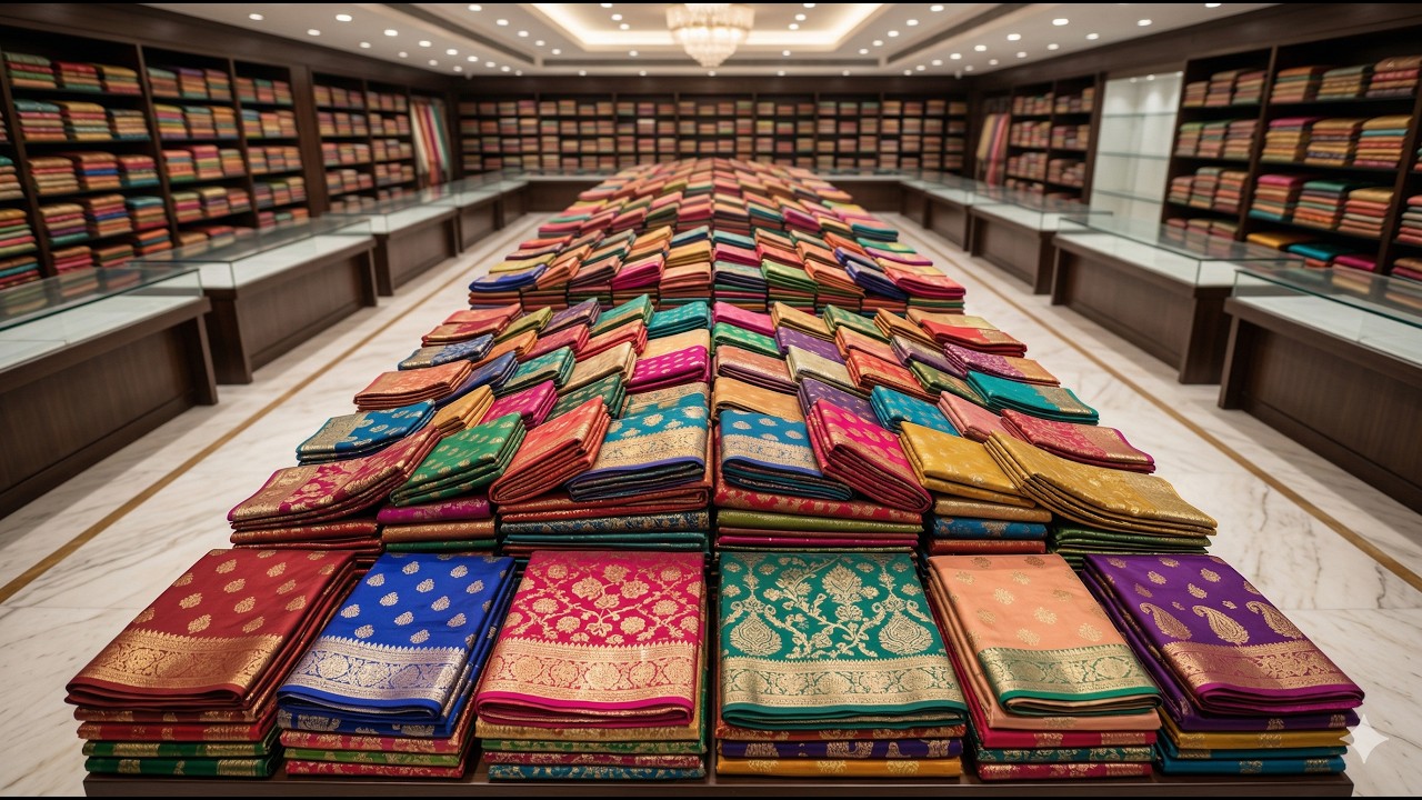 Sri Krishna Saree Centre | Saree Wholesale In Santipur | Saree Wholesale Market