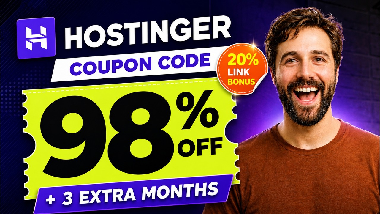Промокод Hostinger сегодня | Обзор Hostinger | Получите дополнительную скидку 20% на Hostinger