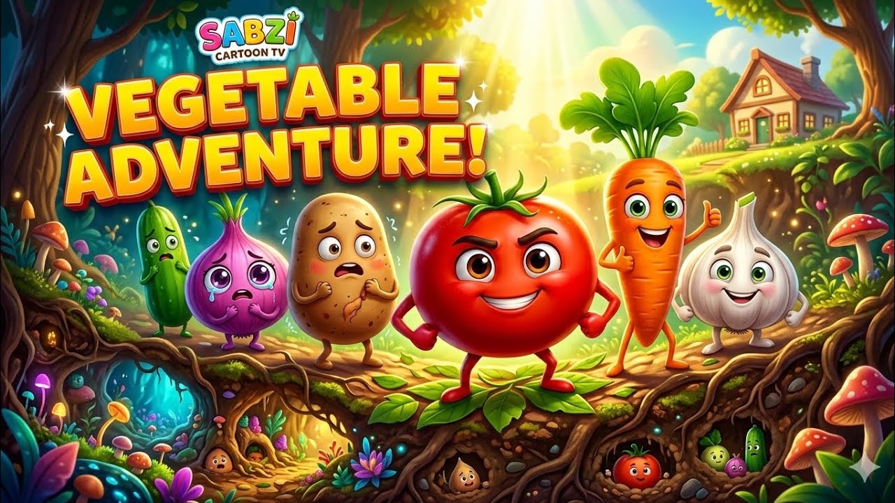 The Secret Underground Cucumber World 🥒 | Emotional Vegetable Cartoon Story | Sabzi Cartoon TV